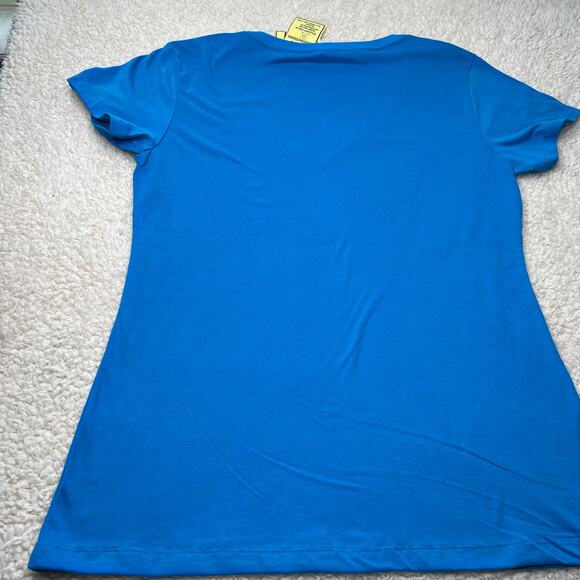 Gymnastic Coach Life Messy Bun Blue Vneck Jr XL - Picture 4 of 6
